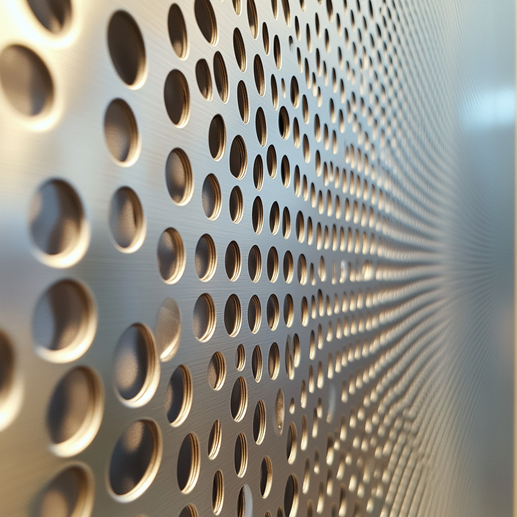 Revestimento perfurado para paredes internas