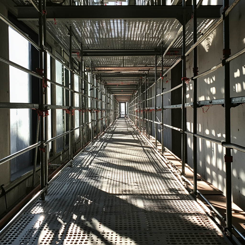 Pisos metálicos para andaimes: especificações técnicas