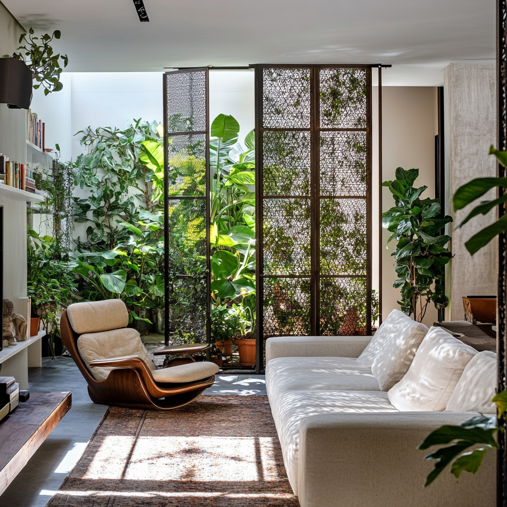 A beleza do metal: como usar biombos na decoração