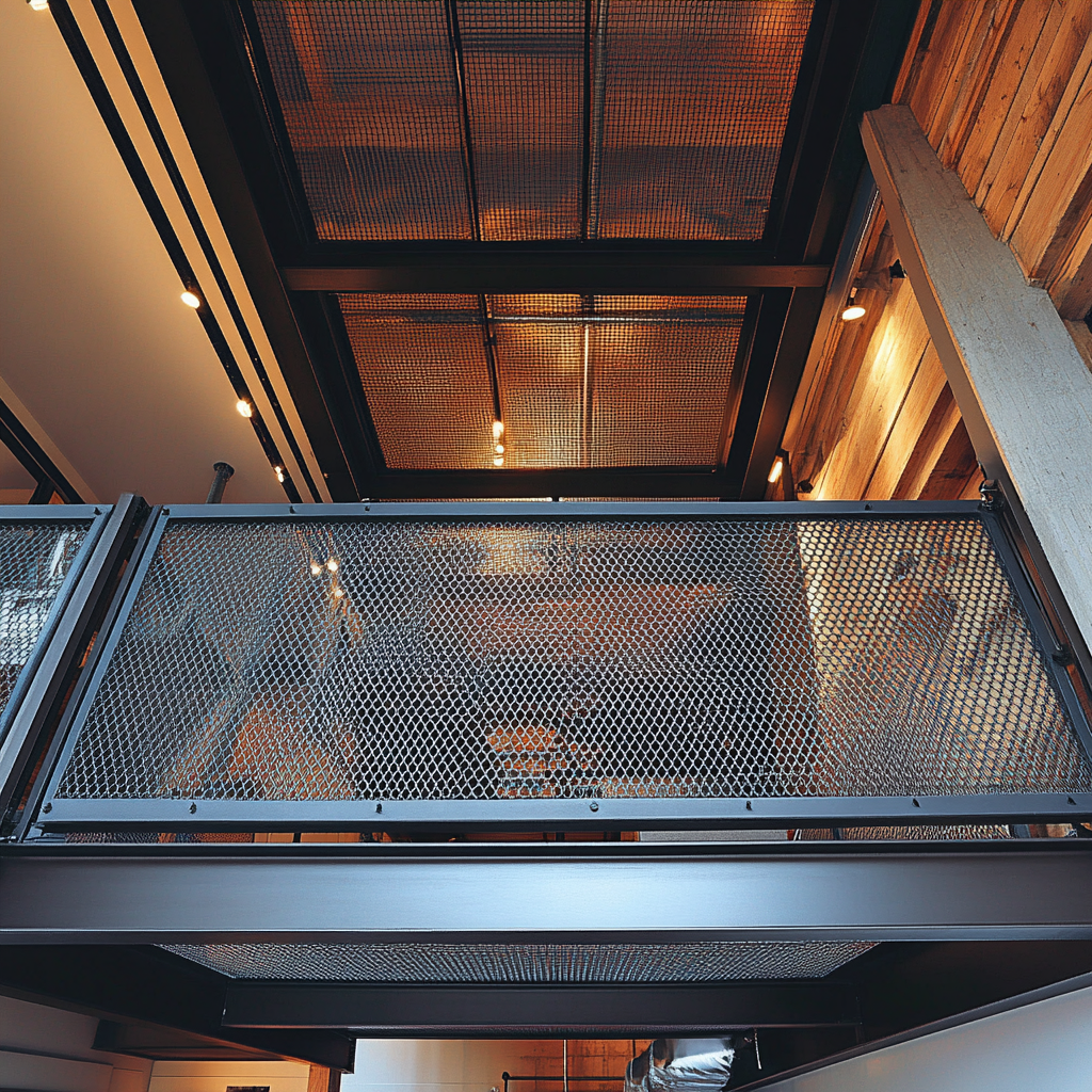 Fixação de um guarda-corpo de ferro